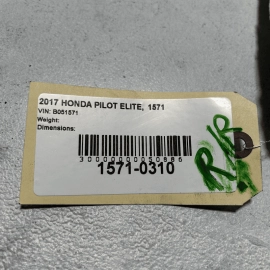Honda Pilot Rear Passenger Side Quarter Wheel Arch Flare Molding OEM 2016-2022