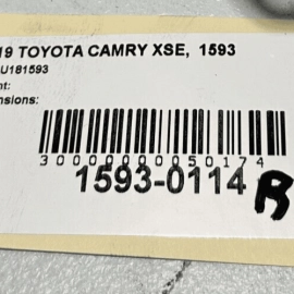 TOYOTA CAMRY 2018-2024 REAR LEFT DRIVER SIDE DOOR LOWER HINGE OEM RED = 3U5 =