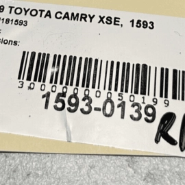 TOYOTA CAMRY 2009-2024 REAR RIGHT PASSENGER SIDE DOOR UPPER HINGE OEM RED =3U5=