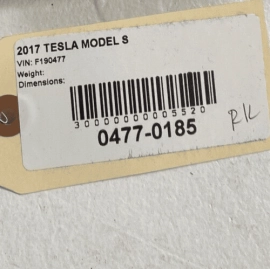TESLA MODEL S 2017-2020 Rear Left Driver Side Door Inner Card Pocket Trim O