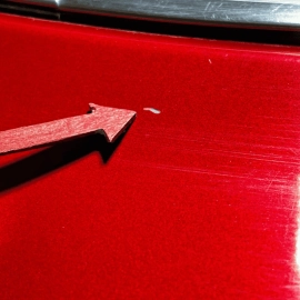 2018-2024 TOYOTA CAMRY REAR RIGHT PASSENGER SIDE DOOR SHELL PANEL RED 3U5 OEM