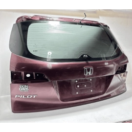 2016-2018 Honda Pilot Liftgate Back Door Shell & Glass Dark Cherry OEM R529P
