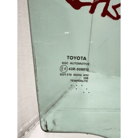 2018 - 2024 TOYOTA CAMRY REAR RIGHT PASSENGER SIDE DOOR WINDOW GLASS OEM