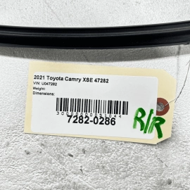 TOYOTA CAMRY REAR PASSENGER DOOR WINDOW GLASS RUN CHANNEL SEAL 2018-2024 OEM