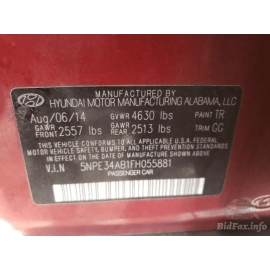 2015-2019 HYUNDAI SONATA REAR LEFT WINDOW DELTA LOWER GUIDE RUN CHANNEL OEM