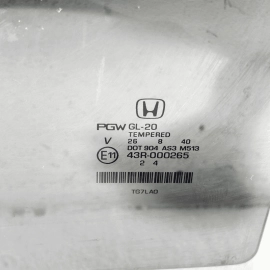 HONDA PILOT PASSPORT REAR LEFT DRIVER SIDE DOOR WINDOW GLASS OEM 2016-2022