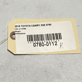TOYOTA CAMRY 2018-2024 FRONT PASSENGER SIDE FENDER PROTECTOR LEDGE COVER OEM