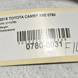 TOYOTA CAMRY 2018-2024 FRONT LEFT DRIVER SIDE EXTERIOR DOOR HANDLE OEM = 218 =