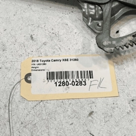 TOYOTA CAMRY 2018-2024 FRONT LEFT DRIVER SIDE DOOR WINDOW REGULATOR & MOTOR OEM