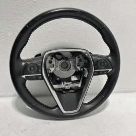 2018-2024 Toyota Camry Leather Black Steering Wheel Without Heat OEM
