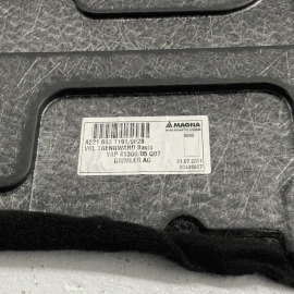 2007-2013 MERCEDES-BENZ S550 W221 REAR TRUNK COMPARTMENT CARPET FLOOR PANEL 2007-2013 MERCEDES-BENZ S550 W221 REAR TRUNK COMPARTMENT CARPET FLOOR PANEL