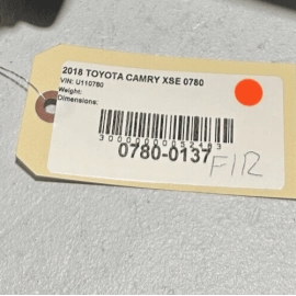TOYOTA CAMRY 2018-2024 PASSENGER SIDE DOOR REAR VIEW MIRROR & BLIND SPOT OEM 218