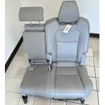 2016-2018 ACURA MDX TECH REAR 2ND ROW LEFT DRIVER SIDE SEAT GRAY LEATHER OEM