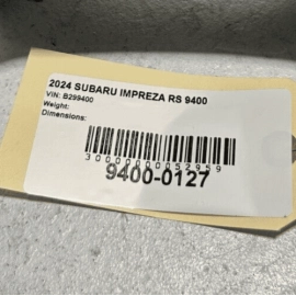 SUBARU IMPREZA RS 2024 REAR PASSENGER SIDE OUTER TAILLIGHT LAMP  TRIM COVER OEM