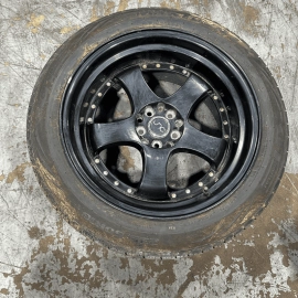 JNC Wheels Rim Disc 235/50R18 Black w/ Gold Rivets 5X100/114.3 ET25 J9.5 JNC017