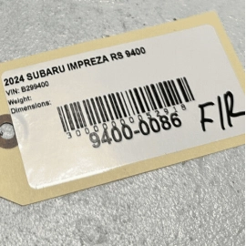 SUBARU IMPREZA RS 2024 FRONT RIGHT OR LEFT SIDE EXTERIOR DOOR HANDLE OEM = G1U =