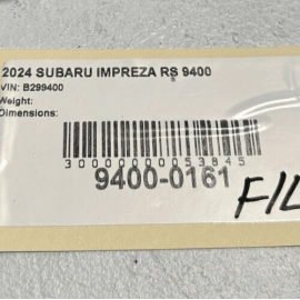 SUBARU IMPREZA RS 2024 FRONT RIGHT OR LEFT SIDE EXTERIOR DOOR HANDLE OEM = G1U =