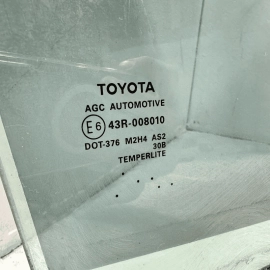 2018-2024 TOYOTA CAMRY REAR RIGHT PASSENGER SIDE DOOR WINDOW GLASS OEM