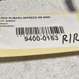 SUBARU IMPREZA 2024 Crosstrek REAR RIGHT PASSENGER SEAT BELT SEATBELT BUCKLE OEM