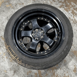 CAMRY JNC Wheels Rim Disc Tire 235/50R18 J9.5 Black w/ Gold Rivets  J9.5 OEM 1PC