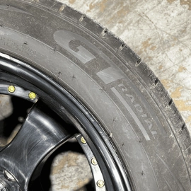 CAMRY JNC Wheels Rim Disc Tire 235/50R18 J9.5 Black w/ Gold Rivets  J9.5 OEM 1PC