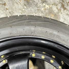 CAMRY JNC Wheels Rim Disc Tire 235/50R18 J9.5 Black w/ Gold Rivets  J9.5 OEM 1PC