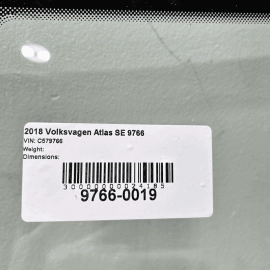 2018 - 2020 VOLKSWAGEN ATLAS FRONT WINDSHIELD WINDOW GLASS OEM