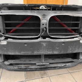 2014-2016 BMW 528I COMPLETE REINFORCEMENT BUMPER BAR RADIATOR FAN SHROUD OEM