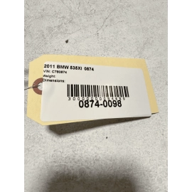 2011-2016 BMW 5 SERIES 535i REAR LEFT DRIVER SIDE SEAT BELT RETRACTOR OEM