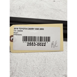 2018-2024 TOYOTA CAMRY REAR DRIVER SIDE DOOR WINDOW INNER WEATHERSTRIP SEAL OEM