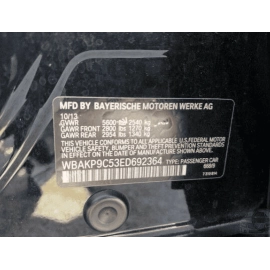 2011-2016 BMW 550i 550IX REAR OUTER SEAT RIGHT OR LEFT HEADREST BLACK OEM 1PCS