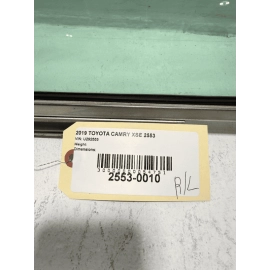 2018 - 2024 TOYOTA CAMRY REAR LEFT DRIVER SIDE DOOR WINDOW GLASS OEM