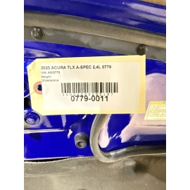 ACURA TLX 2018-2020 FRONT HOOD BONNET SHELL COVER PANEL OEM = B621P = Apex Blue