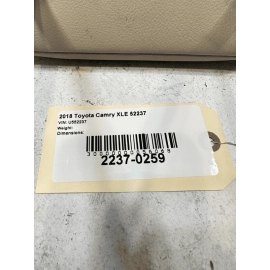 2018-2019 Toyota Camry XLE Front Left or Front Right Leather Headrest Beige OEM