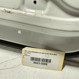 18-22 Volkswagen Atlas Front Driver Door Shell Cover Panel OEM Pure White =0Q0Q=