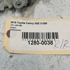 TOYOTA CAMRY 2018-2024 REAR PASSENGER SIDE DOOR WINDOW REGULATOR & MOTOR OEM