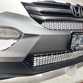 2016-18 Honda Pilot Front Bumper W/ Grille & Lower Mesh Emblem & FOG OEM NH830M