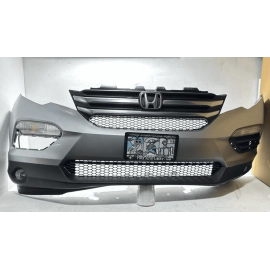 2016-18 Honda Pilot Front Bumper W/ Grille & Lower Mesh Emblem & FOG OEM NH830M