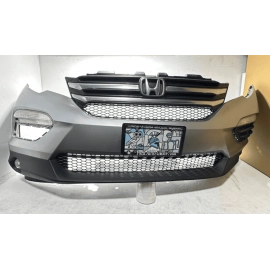 2016-18 Honda Pilot Front Bumper W/ Grille & Lower Mesh Emblem & FOG OEM NH830M