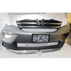 2016-18 Honda Pilot Front Bumper W/ Grille & Lower Mesh Emblem & FOG OEM NH830M