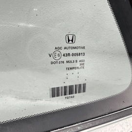 2016-2022 Honda Pilot Rear Left Driver Side Door Quarter Window Glass LH OEM