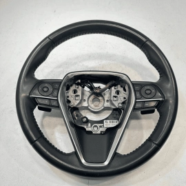 Leather Black Steering Wheel Without Heat Toyota Camry 2018-2024 OEM