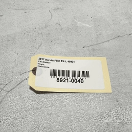 2016 - 2018 HONDA PILOT REAR BUMPER TOW TOWING TRAILER HITCH BAR