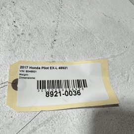 Honda Pilot EX-L Floor Wire Wiring Harness 2017 - 2018 OEM