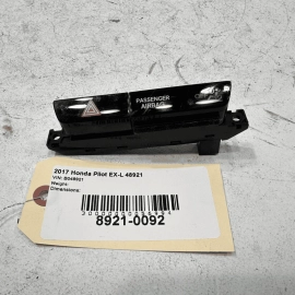 2016-2022 Honda Pilot Center Dash Pocket Hazard Warning Switch Indicator OEM