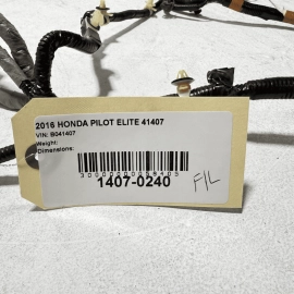 2016-2018 Honda Pilot Front Left Driver Door Wire Wiring Harness OEM