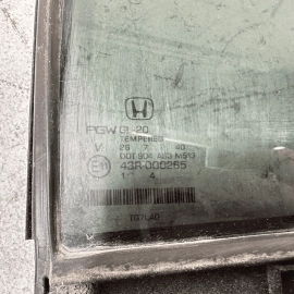 Honda Pilot Rear Left Driver Side Door Window Vent Glass 2016 - 2021  OEM
