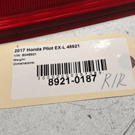 HONDA PILOT 2016-2018 REAR PASSENGER SIDE INNER TAILLIGHT TAIL LIGHT LAMP OEM