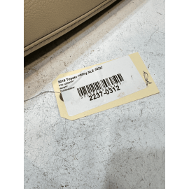 2018 TOYOTA CAMRY XLE REAR RIGHT PASSENGER SEAT BACK BOLSTER *BEIGE* OEM