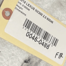 LEXUS NX300 2018-2021 FRONT RIGHT PASSENGER SIDE KICK PANEL TRIM COVER OEM LEXUS NX300 2018-2021 FRONT RIGHT PASSENGER SIDE KICK PANEL TRIM COVER OEM